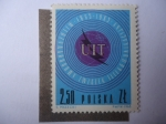 Stamps Poland -  U.I.T - Unión Internacional de Telecomunicaciones - Centenario, 1865 al 1965.  