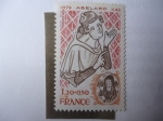 Stamps France -  Abélard (1079-1142) Pierre Abélard, Filosofo,Poeta y Monje Francés.