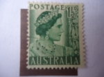 Stamps Australia -  Queen Elizabetk