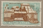 Stamps : Europe : Czechoslovakia :  Expo de Bruselas 1958 - pabellón de Checoslovaquia