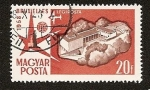 Stamps : Europe : Hungary :  Expo de Bruselas 1958 - Pabellón de Hungria