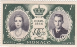 Stamps : Europe : Monaco :  Boda real