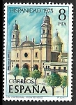 Stamps Spain -    Hispanidad 1975 - La catedral de Montevideo