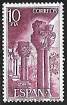 Stamps Spain -  Monasterio de San Juan de la Peña 
