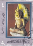 Stamps : Asia : Yemen :  Figura de Buda- Arte de Siam 