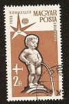 Stamps : Europe : Hungary :  Expo de Bruselas 1958 - Manneken Pis - Bruselas