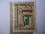 Sellos de Asia - Laos -  Vat Phou Pakse-Templo- 