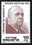 Stamps Spain -  Centenario del nacimiento de Indalecio