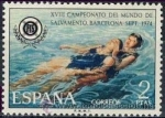 Sellos de Europa - Espaa -  ESPAÑA 1974 2202 Sello Nuevo XVIII Campeónatos del Mundo Salvamento Acuatico Spain