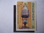 Stamps : America : Grenada :  Helios Mission Encapsulation - Misión Espacial Viking