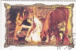 Stamps North Korea -  150 Aniversario Edgar Degas pintor