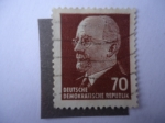 Stamps Germany -  Walter Ulbricht (1893-1973) - Presidente del Consejo de Estado DDR