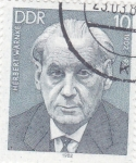 Stamps : Europe : Germany :  Herbert Warnke-sindicalista 