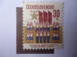 Stamps Czechoslovakia -  50° Aniversario de la Federación de Ejercicio Físico de los Trabajadores