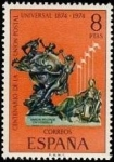 Stamps Spain -  ESPAÑA 1974 2212 Sello Nuevo Centenario Union Postal Internacional UPU Monumento en Berna
