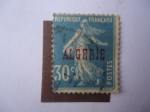 Stamps : Europe : Algeria :  Semeuse Camée - Sembradora-Agricultura Colonias Francesas-Serie 1925.