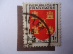 Stamps France -  Escudo de Armas de la Provincia de Poitou - Capital de poitiers
