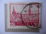 Sellos de Europa - Polonia -  Kalisz - Vista de la Ciudad Histórica.