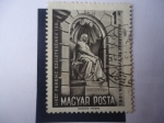 Stamps Hungary -  Estatua de Ferenc Liszt (1811-1886)- En la Opera Nacional - 150° Cumpleaños del Pianista y Composito