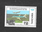 Stamps : Africa : Tanzania :  247 - XL Aniversario de la Aviación Civil Internacional