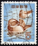 Sellos de Asia - Japn -  INT-PATOS EN EL AGUA