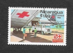 Stamps : America : Nicaragua :  1382 - 50º Aniversario de la Cruz Roja Nicaraguense