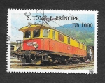 Sellos de Africa - Santo Tom� y Principe -  1204 - Locomotora