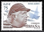 Stamps Spain -  Personajes populares - Rafael Alberti