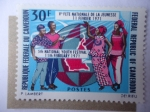 Stamps : Africa : Cameroon :  Jóvenes al Rededor del Mundo - 5° Festival Nacional de la Juventud 1971