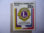 Sellos de America - Rep Dominicana -  Club de Leones - 15°Aniversario del Club en R.Dominicana