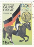 Stamps : Africa : Guinea_Bissau :  OLIMPIADA DE LOS ANGELES-84