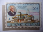 Sellos del Mundo : Africa : Angola : Cañonera Lage - Almirante Gago Coutinho  (1926-2010) - Centenario de su Nacimiento.
