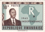Stamps Rwanda -  1962 INDEPENDENCIA 