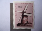 Stamps Portugal -  Molino de Viento (Isla Verde) - Isla San Miguel - Archipiélago de los Azores