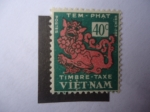 Stamps : Asia : Vietnam :  León del Templo - Timbre- Tax - Postage Due.