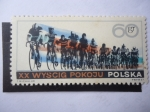 Sellos de Europa - Polonia -  20°carrera en Bicicleta por la Paz 1967 - Varsovia - Berlín - Praga 