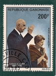 Stamps Africa - Gabon -  Charles de Gaulle