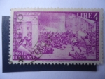 Stamps Italy -  Revolución 1848 - Primer Centenario del Resurgimiento Italiano- Padova 8-11-1948