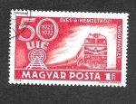 Stamps : Europe : Hungary :  2177 - Aniversario del Congreso de la Unión Ferroviaria Internacional 