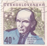 Sellos de Europa - Checoslovaquia -  ANDREJ SLÁDKOVIC -poeta 