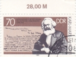 Sellos del Mundo : Europa : Alemania : KARL-MARX- filósofo