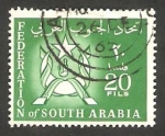Stamps Yemen -  6 - Escudo de armas y Bandera