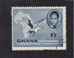 Stamps Ghana -  Conmemoracion de la Independencia