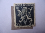 Stamps Belgium -  León Heráldico con 