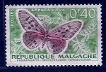 Stamps : Africa : Madagascar :  mariposa