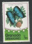 Stamps : America : Grenada :  Mariposa