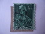 Stamps Switzerland -  Coronel Ludwing Pfyffer (1524-1594) - representaciones Históricas