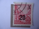 Stamps Germany -  Berlín- Avenida Stalin