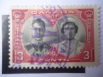 Stamps Canada -  H.M. George VI y H.M. Queen Elizabeth