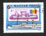 Stamps Hungary -  Comisión del Danubio